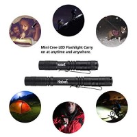 Hatori Led Mini Flashlight, Bright Small Handheld Pocket Flashlights Tactical High Lumens Pen Light For Camping, Outdoor, Emergency, 1 Pack(5.24Inch)