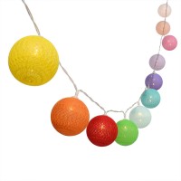 Gardeningwill 3M/10Ft 30 Mixed Color Ball Led Xmas Wedding Battery Operated String Fairy Light