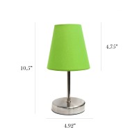 A charming inexpensive and practical mini table lamp to meet your basic fashion lighting needs This mini lamp features a sand nickel metal base and fabric shade Perfect for living room bedroom office kids room or college dormFeatures Sand nickel metal min