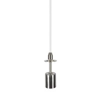 Aspen Creative Grey & Black 71017 One-Light Pendant With Hardback Drum Shaped (Spider) Shade, 8 X 8 X 8