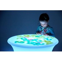 Tickit Sensory Mood Light Table - 20 Remote Control Light Settings - Sensory Toys - Night Light For Kids - Rechargeable