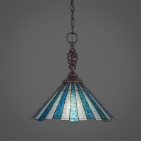 Elegant Pendant Shown In Dark Granite Finish With 16