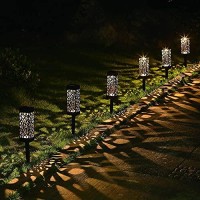 Maggift 8 Pcs Solar Powered Led Garden Lights, Solar Path Lights Outdoor, Automatic Led Halloween Christmas Decorative Landscape Lighting For Patio, Yard And Garden