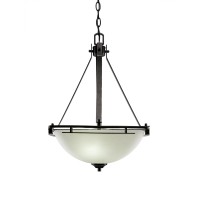 Uptowne Pendant With 3 Bulbs Shown In Dark Granite Finish With 13.5 White Muslin Glass