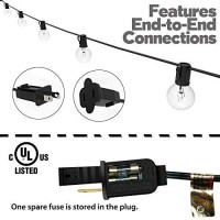 Lampat String Lights, Led 25Ft G40 Globe String Lights With Bulbs-Ul Listd For Indoor/Outdoor Commercial Decor