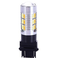 3157 3057 3357 4157 Canbus Turn Signal White Yellow Switchback Led Light Bulbs 22 Smd With Projector, For Standard Socket, Not Ck, Pair Of 2 With Load Resistors