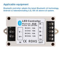 Epbowpt Rgb/Rgbw Led Strip Light Bluetooth Controller Phone App Control For 5050 3528 Rgb Led Strip Lights (Suitable For Ios & Android System)