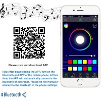 Epbowpt Rgb/Rgbw Led Strip Light Bluetooth Controller Phone App Control For 5050 3528 Rgb Led Strip Lights (Suitable For Ios & Android System)