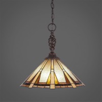 Elegant Pendant Shown In Dark Granite Finish With 16