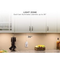 Dimmable Under Cabinet Lighting With Motion Sensor, 24.6W, 1800 Lumens, White 2700K, 5-Bar Kit, 9