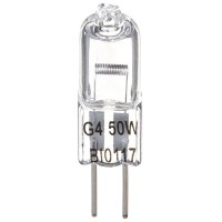 Brite Innovations G4 Halogen Bulb, 50 Watt (4 Pack) Dimmable Soft White 2700K -12V-Bi Pin -, T3 Jc Type, Clear Light Bulb