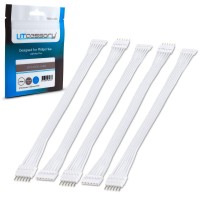 Litcessory Extension Cable For Philips Hue Lightstrip Plus 6In 5 Pack White Standard 6Pin V3