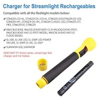 Lotfancy Charger For Streamlight Stinger, Ac Power Charger Cord For Flashlight Battery Rechargeables, 100V - 240V, 6 Ft, Replace Part # 22311, Ul Listed