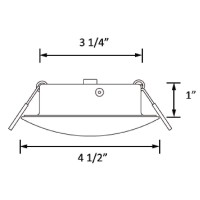 Facon 45Inch Led Rv Puck Light Dlfst4008 Full Aluminum Recessed Led Ceiling Lights 12V Interior Light For Rv Motorhomes Ca