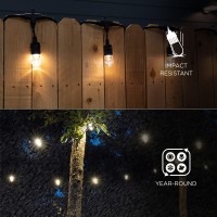 Commercial grade for yearround permanent outdoor installations Durable impactresistant acrylic bulbs wont break if dropped or stepped on Ideal for patios pergolas gazebos home accents parties camping Linkable up to 350ft LEDs reduce energy usage by over 9