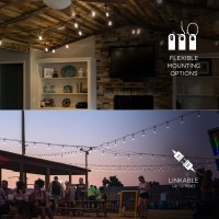 Commercial grade for yearround permanent outdoor installations Durable impactresistant acrylic bulbs wont break if dropped or stepped on Ideal for patios pergolas gazebos home accents parties camping Linkable up to 350ft LEDs reduce energy usage by over 9