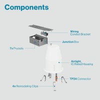 Sunco Can Lights For Ceiling 4 Inch Remodel Recessed Lighting Housing 120277V Tp24 Connector Included Air Tight Steel Can Easy