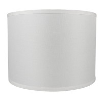 Urbanest Classic Drum Smooth Linen Lampshade 14Inch By 14Inch By 10Inch Off White