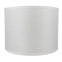 Urbanest Classic Drum Smooth Linen Lampshade 14Inch By 14Inch By 10Inch Off White