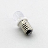 Gutreise 10Pcs E10 Screw Dc12V Warm White Spot Led Bulb Light Lamps +10Pcs E10 Base (Dc12V, Warm White)