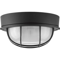 Progress Lighting P3709-31 Bulkheads Close-To-Ceiling, Black 7.88X7.88X7.88