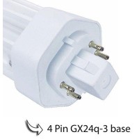 Circle (10 Pack) Plt-26W 850, 4 Pin Gx24Q-3, 26 Watt Triple Tube, Compact Fluorescent Light Bulb