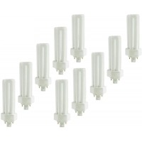 (10 Pack) Plt-32W 827, 4 Pin Gx24Q-3, 32 Watt Triple Tube, Compact Fluorescent Light Bulb