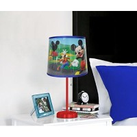 Idea Nuova Disney Mickey Mouse Table Lamp Red