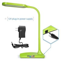 Green Desk Lamps For Home Office - Super Bright Small Desk Lamp With Usb Charging Port, A Perfect Led Desk Light As Study Lamp, Bedside Reading Lights