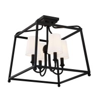 Libby Langdon For Crystorama Sylvan 4 Light Dark Bronze Ceiling Mount