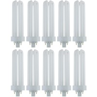 10 Pack Sunlite 42 Watt Plt 4-Pin Triple Tube, Gx24Q-4 Base, Super White