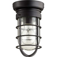 Quorum International Bowery 1-Lt Flushmount - Noir - 7282-69