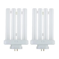 Dysmio Compact Fluorescent 27W Quad Tube, 6500K Daylight Light Fml Light Bulbs With Gx10Q-4 Base - 2 Pack