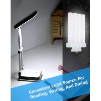 Dysmio Compact Fluorescent 27W Quad Tube, 6500K Daylight Light Fml Light Bulbs With Gx10Q-4 Base - 2 Pack