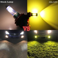 This listing features one pair 2 pieces extremely super bright PSX24W 2504 LED fog lights bulbs high power 3030 SMD newest version 3000K amber yellow led bulbs especially designed for replacing auto fog lights daytime running lights DRL Specification 1 Pa