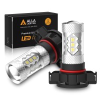 This listing features one pair 2 pieces extremely super bright PSX24W 2504 LED fog lights bulbs high power 3030 SMD newest version 3000K amber yellow led bulbs especially designed for replacing auto fog lights daytime running lights DRL Specification 1 Pa