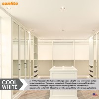 Sunlite 40541 Pld13/Sp41K/10Pk Double Twin Tube Compact Fluorescent Lamp, Pld 2-Pin, 13 Watts, 660 Lumens, 4100K Cool White, 2-Pin (Gx23-2) Base, 10 Pack