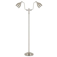 60W X 2 Dual Light Pharmacy Floor Lamp With Metal Shade