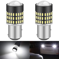 Katur 1157 Bay15D 1016 1034 7528 Led Light Bulb Super Bright 900 Lumens High Power 3014 78Smd Lens Led Bulbs For Brake Turn Signal Tail Backup Reverse Brake Light Lamp,Xenon White(Pack Of 2)