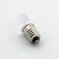 Gutreise 10Pcs E10 Screw Dc24V Warm White Spot Led Bulb Light Lamps +10Pcs E10 Base (Dc24V, Warm White)