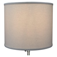 Fenchelshadescom 14 Top Diameter X 14 Bottom Diameter 12 Height Cylinder Drum Lampshade Usa Made Linen Beige Homespun