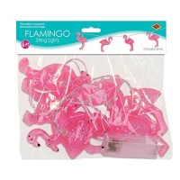 Beistle, Pink Flamingo String Lights, 6