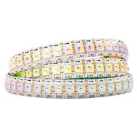 Btf-Lighting Rgbw Rgb+Natural White Sk6812 (Similar Ws2812B) Individually Addressable 3.3Ft 1M 144(2X72) Leds Flexible 4 Colors In 1 Led Dream Color Led Strip Ip65 Waterproof Dc5V White Pcb