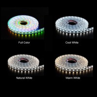 Btf-Lighting Rgbw Rgb+Natural White Sk6812 (Similar Ws2812B) Individually Addressable 3.3Ft 1M 144(2X72) Leds Flexible 4 Colors In 1 Led Dream Color Led Strip Ip65 Waterproof Dc5V White Pcb