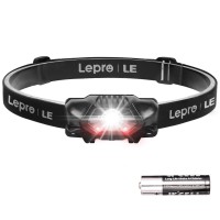 Lepro Led Headlamp, 4 Lighting Modes Comfortable Head Torch (For Adults And Kids), Lightweight Headlight For Outdoor Camping, Running, Hiking, Reading And More, Aa Battery Included