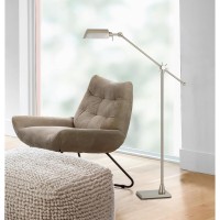 7W 450 Lumen 3000K LED Adjust able Metal Floor Lamp With Metal Shade