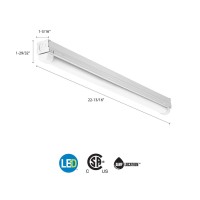 Lithonia Lighting Cmns L23 1Ll 840 Led Striplight, 4000K, 12 Watts, 120V, 1 Count (Pack Of 1), Cool White