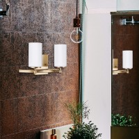 Sea Gull Lighting 4424602-848 Alturas Wall/Bath Vanity Style Fixture, Two - Light, Satin Brass