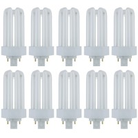 10 Pack Sunlite 18 Watt Plt 4-Pin Triple Tube, Gx24Q-2 Base, Cool White