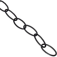 Chain Extension For Hanging Baskets, Planters, Powder Black, 36 Inches Long, Strong Hold